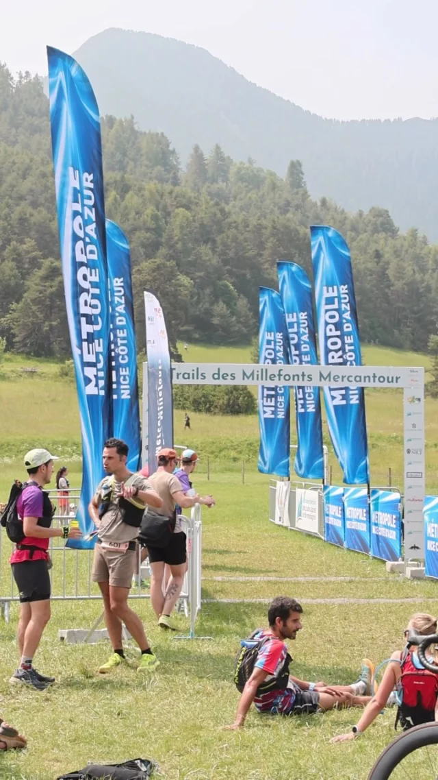 Aire de départ du Trail des Millefonts, dans le Mercantour